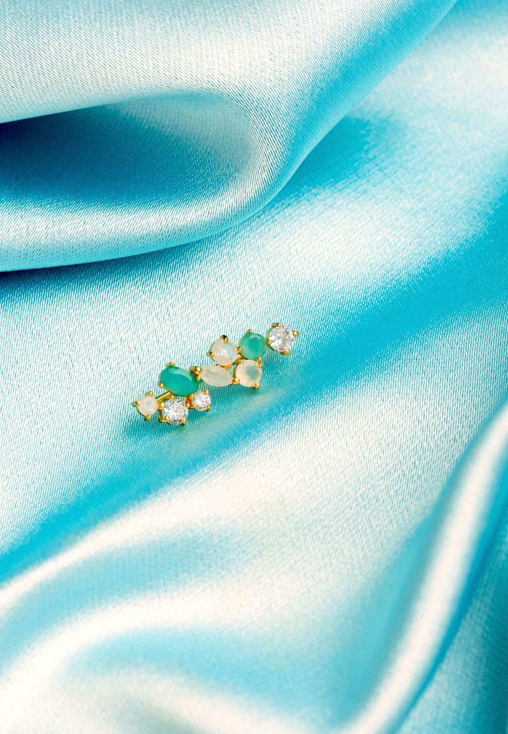 Pendientes Aine Blanco, Agua
