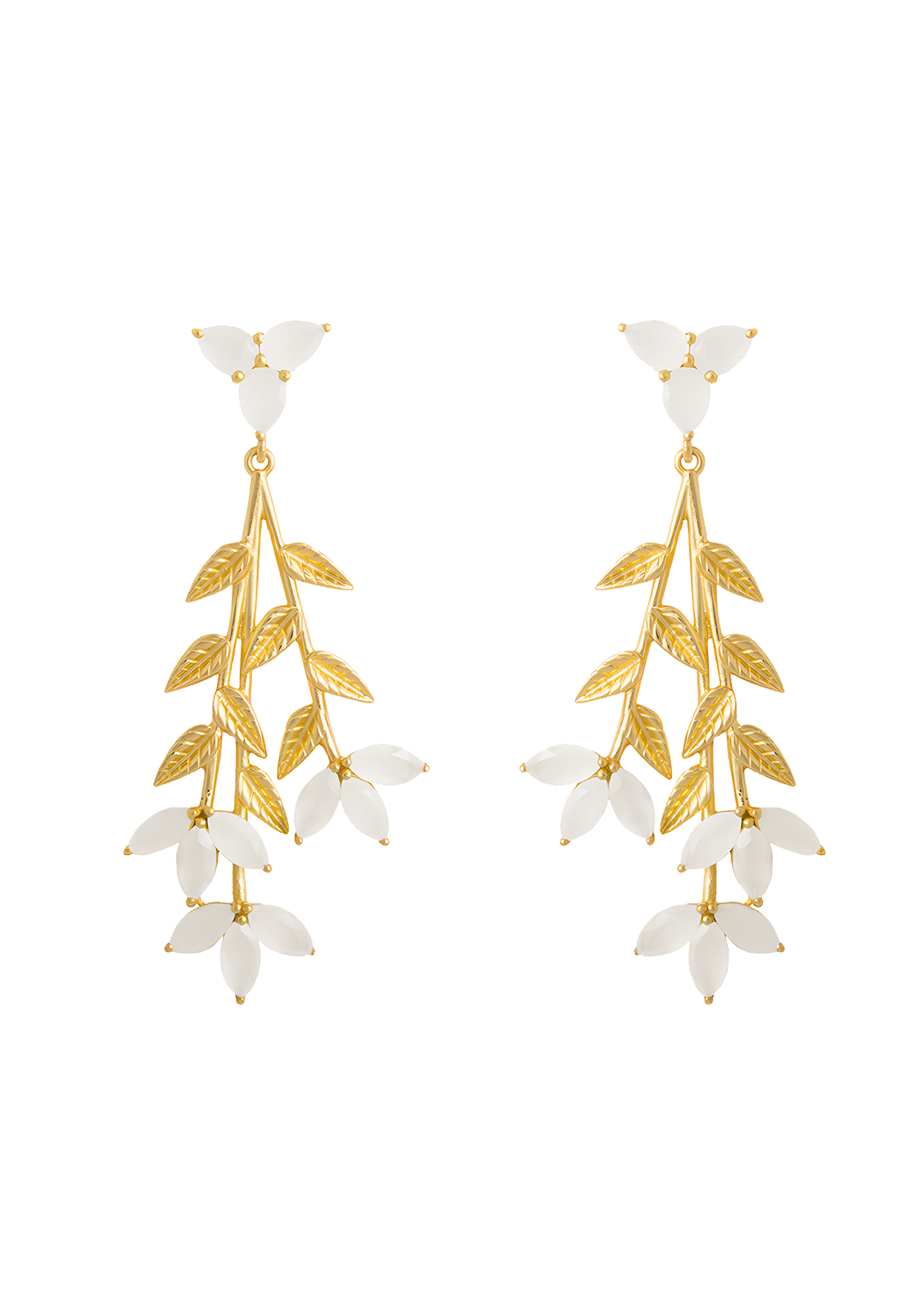 Pendientes Blume Blanco