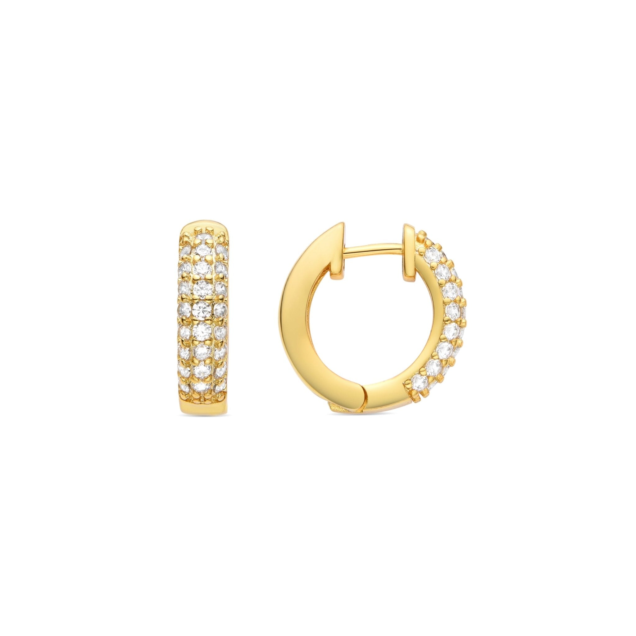 Pendientes acabado baño oro 18K