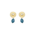 Pendientes acabado en oro 18k