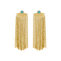 Pendientes acabado en oro 18k