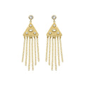 Pendientes acabado en oro amarilo 18k