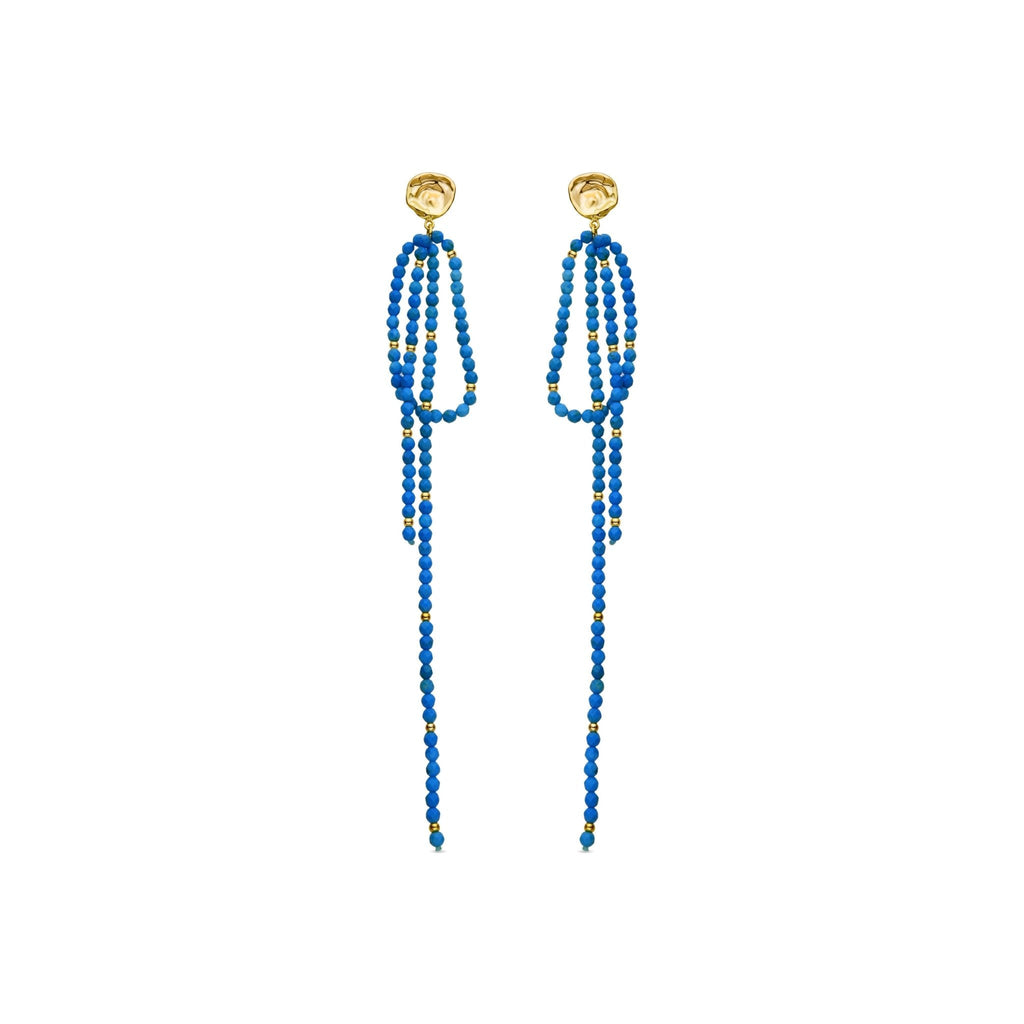 Pendientes acabado en oro amarilo 18k