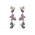 Pendientes acabado en oro rosa 18k