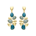 Pendientes acabado oro 18k