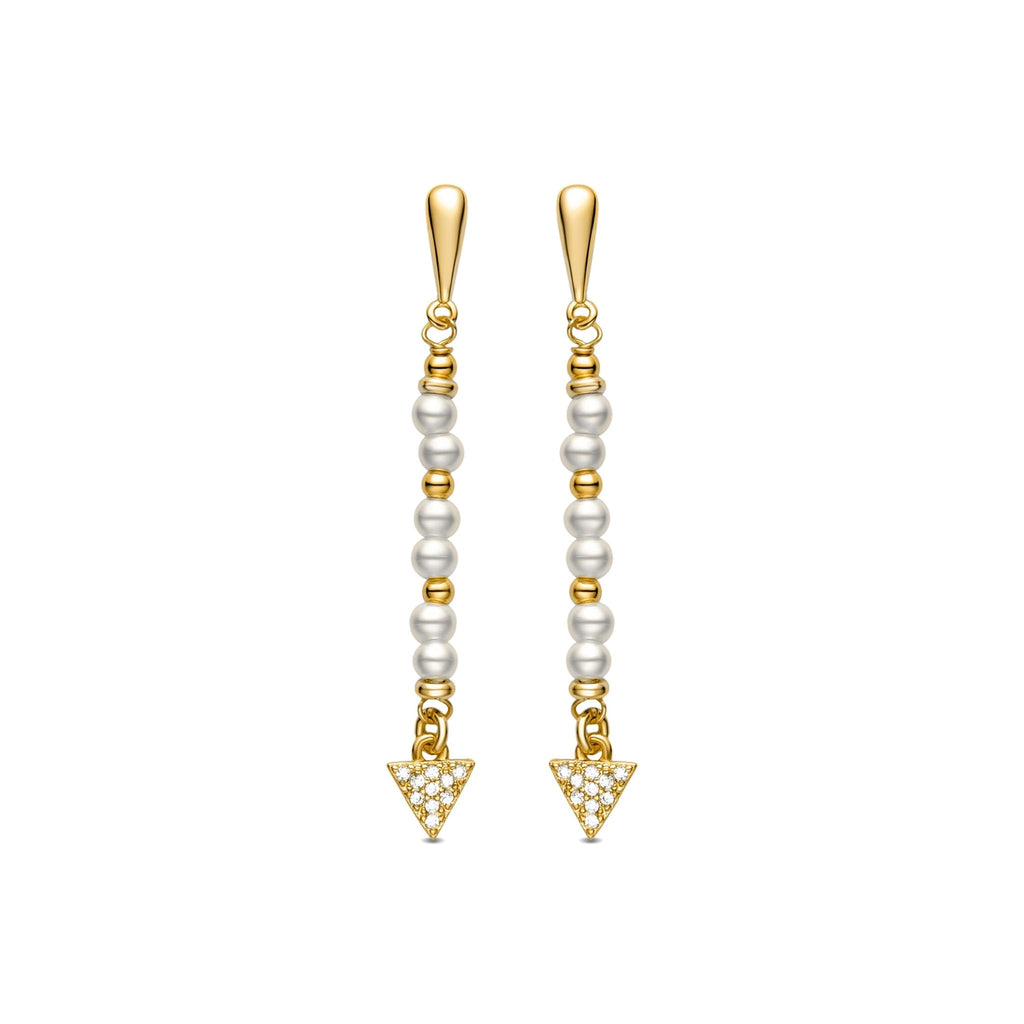 Pendientes acabado oro 18k