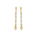 Pendientes acabado oro 18k