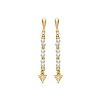Pendientes acabado oro 18k