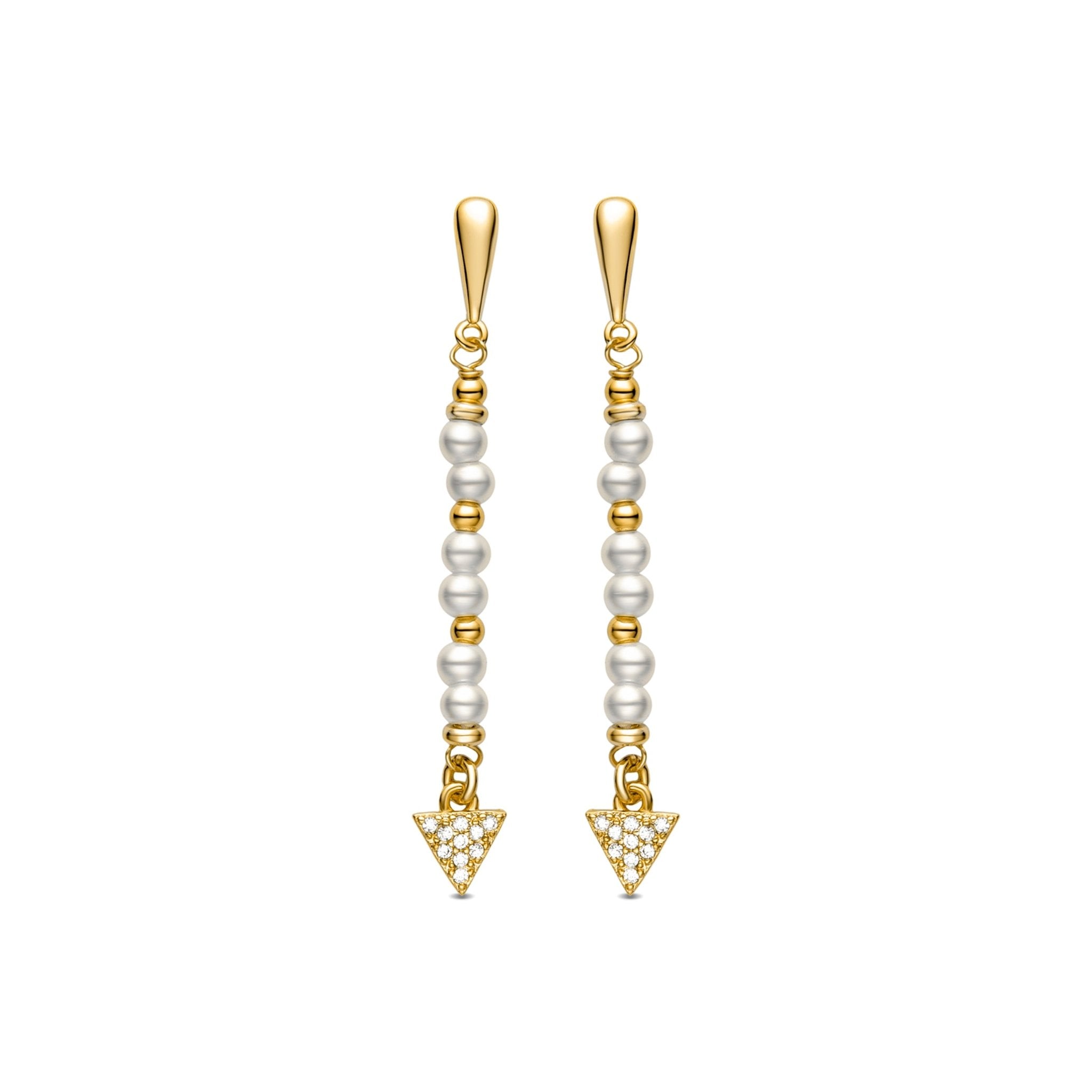 Pendientes acabado oro 18k
