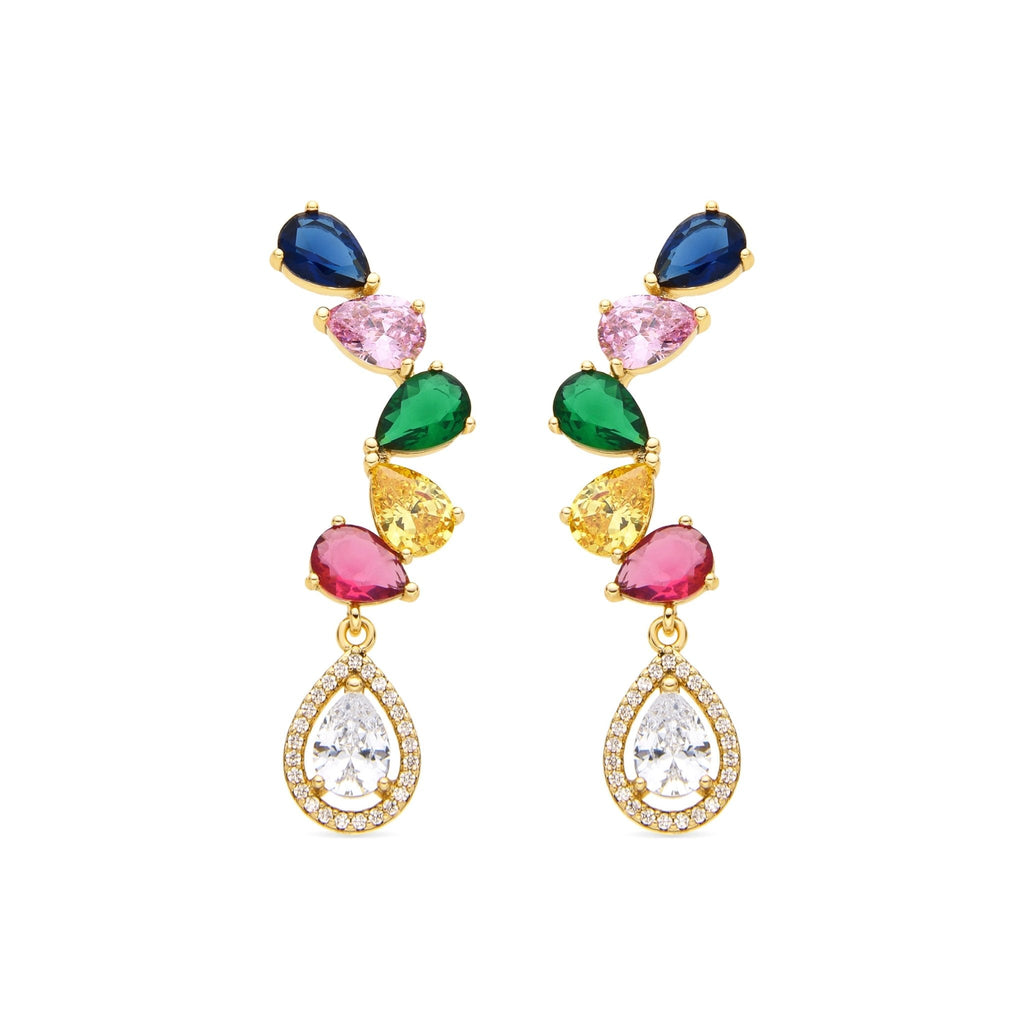 Pendientes acabado oro 18k