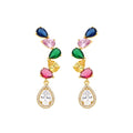 Pendientes acabado oro 18k