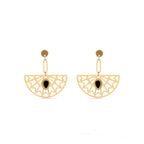 Pendientes acabado oro 18k