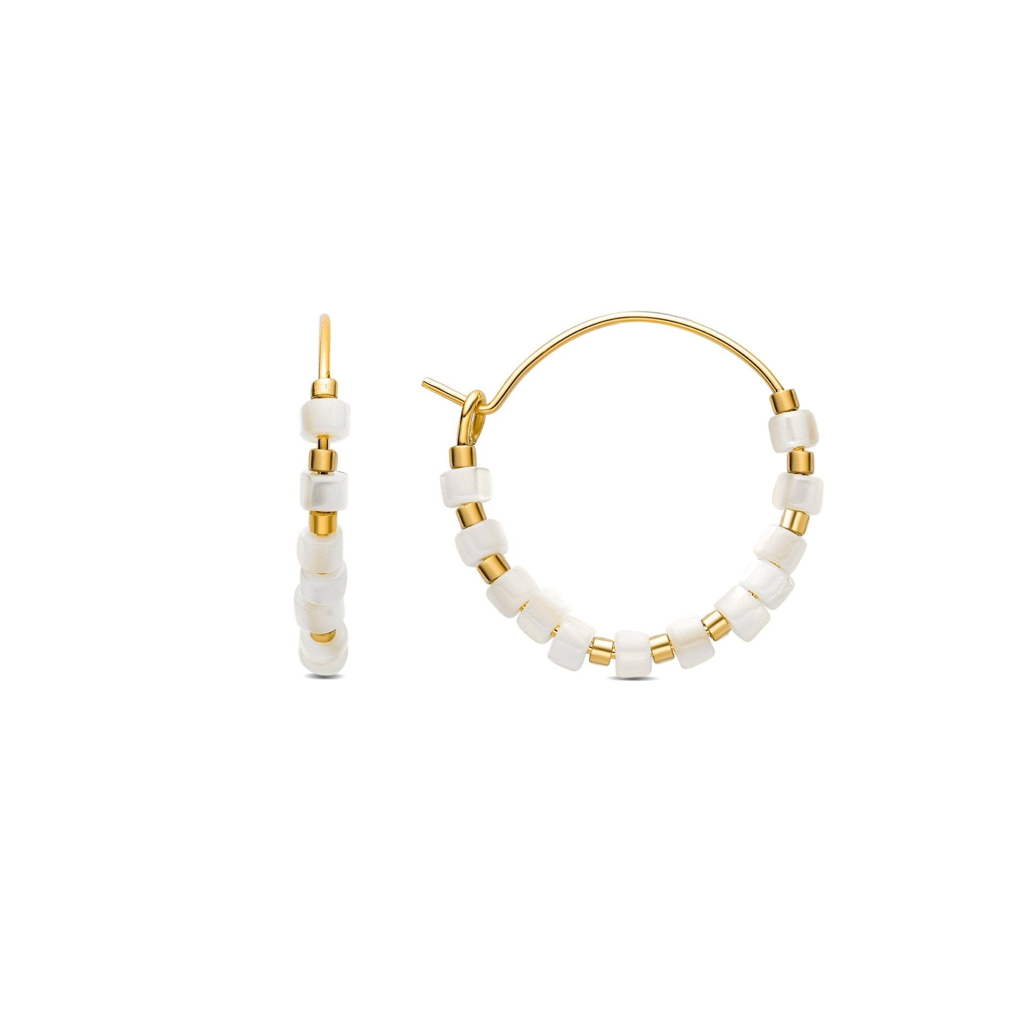 Pendientes acabado oro 18k