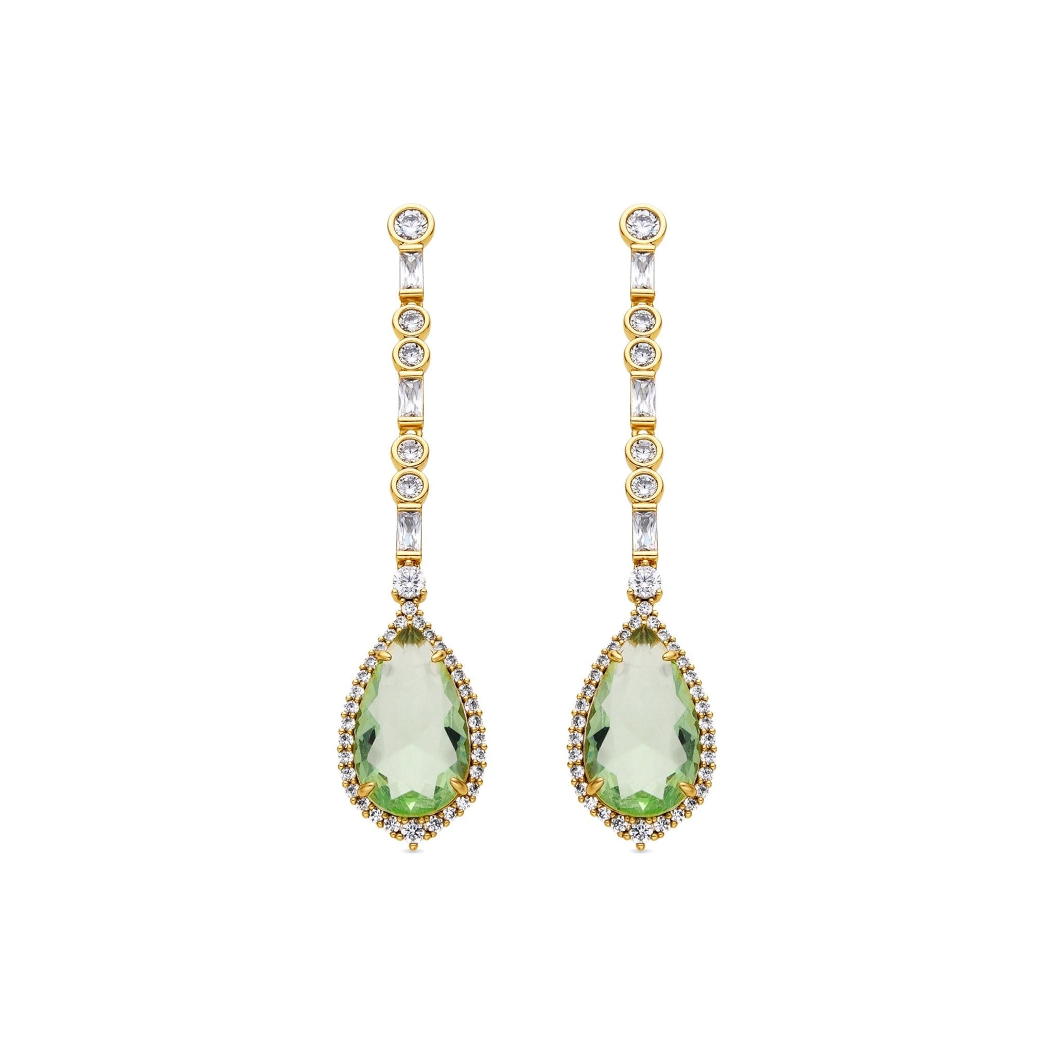 Pendientes acabado oro 18k