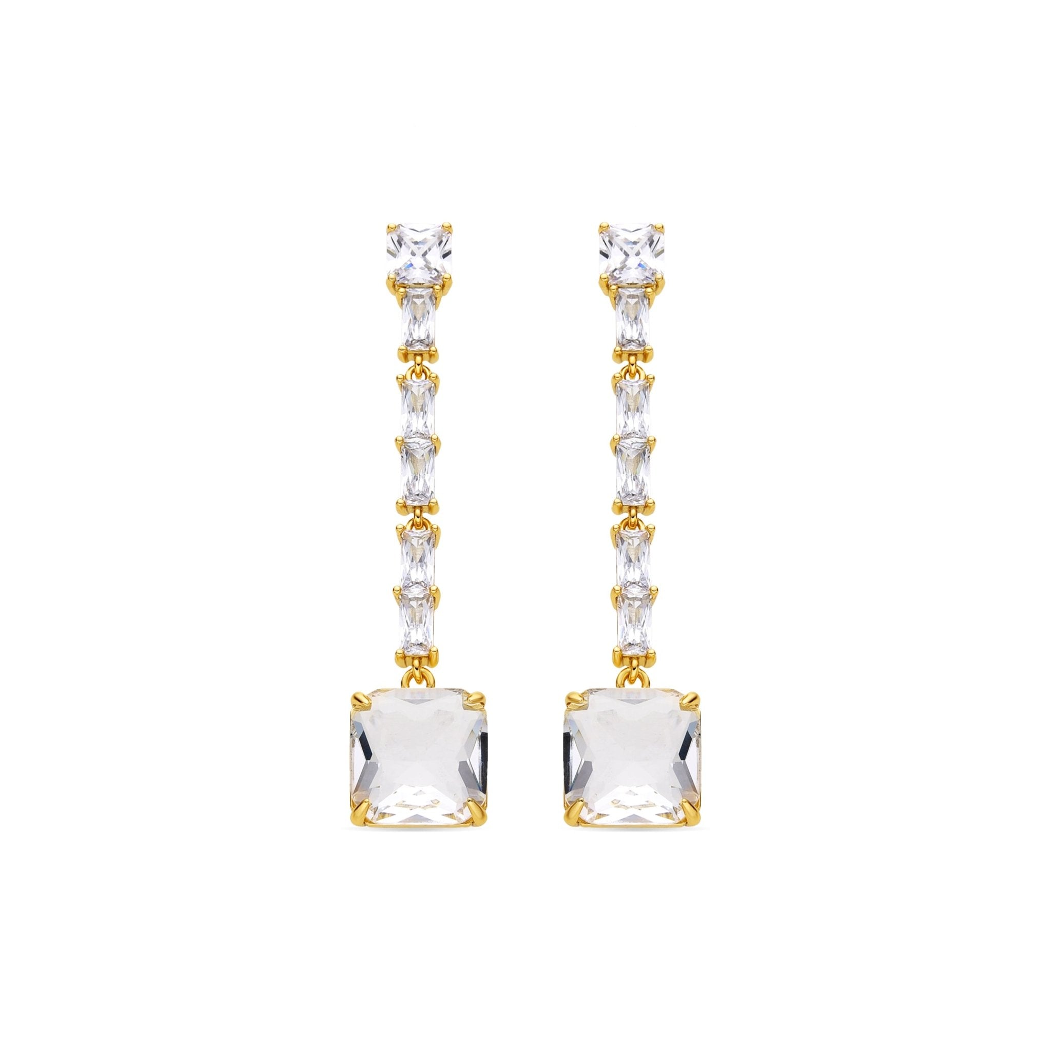 Pendientes acabado oro 18k
