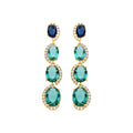 Pendientes acabado oro 18k