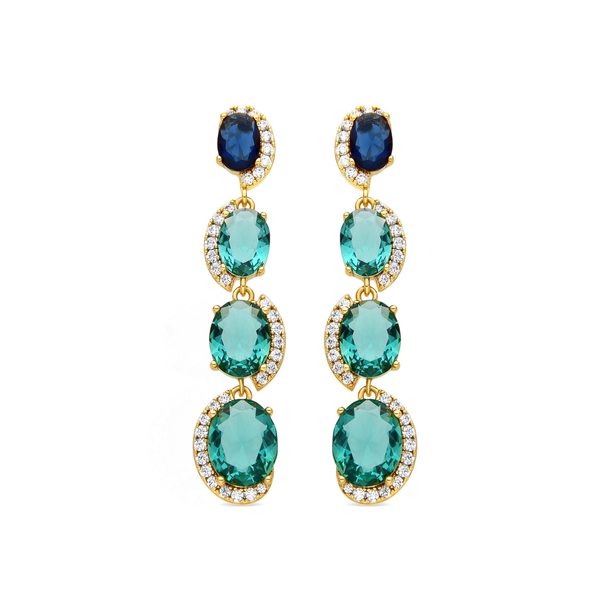 Pendientes acabado oro 18k