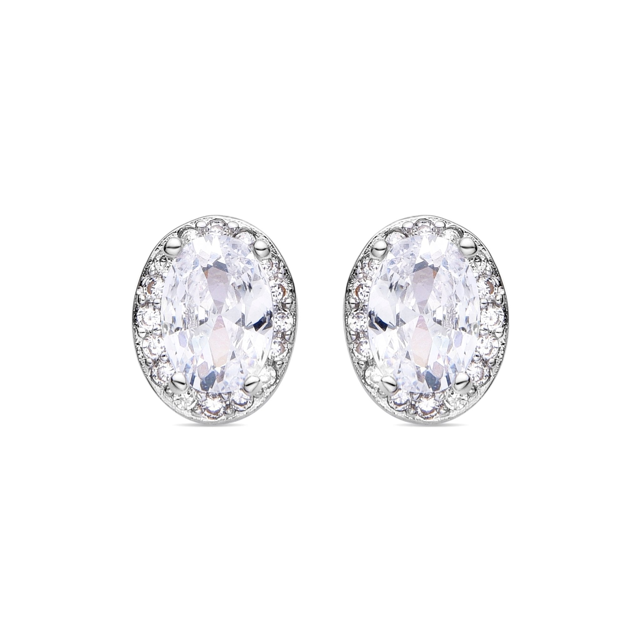 Pendientes acabado plata