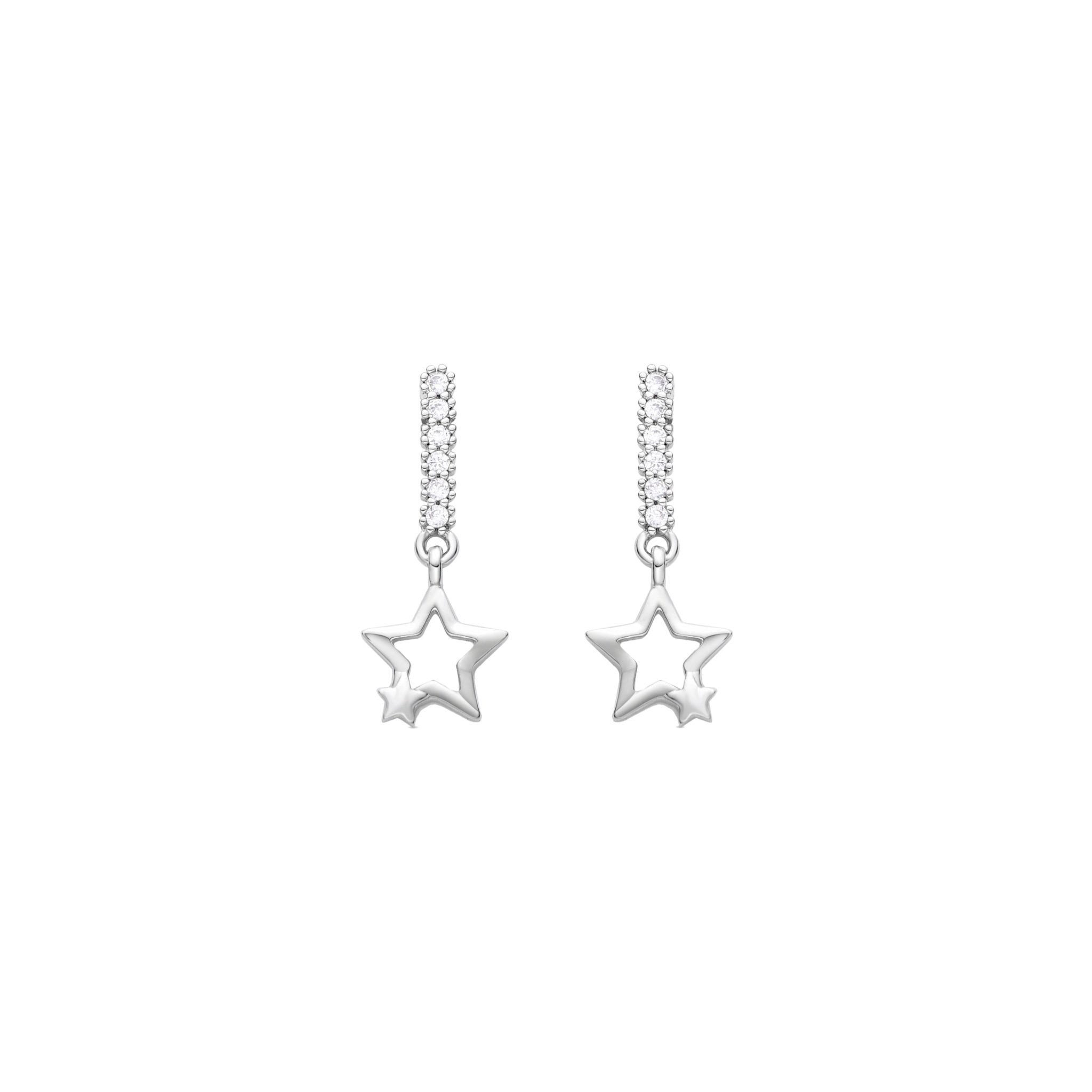 Pendientes acabado plata