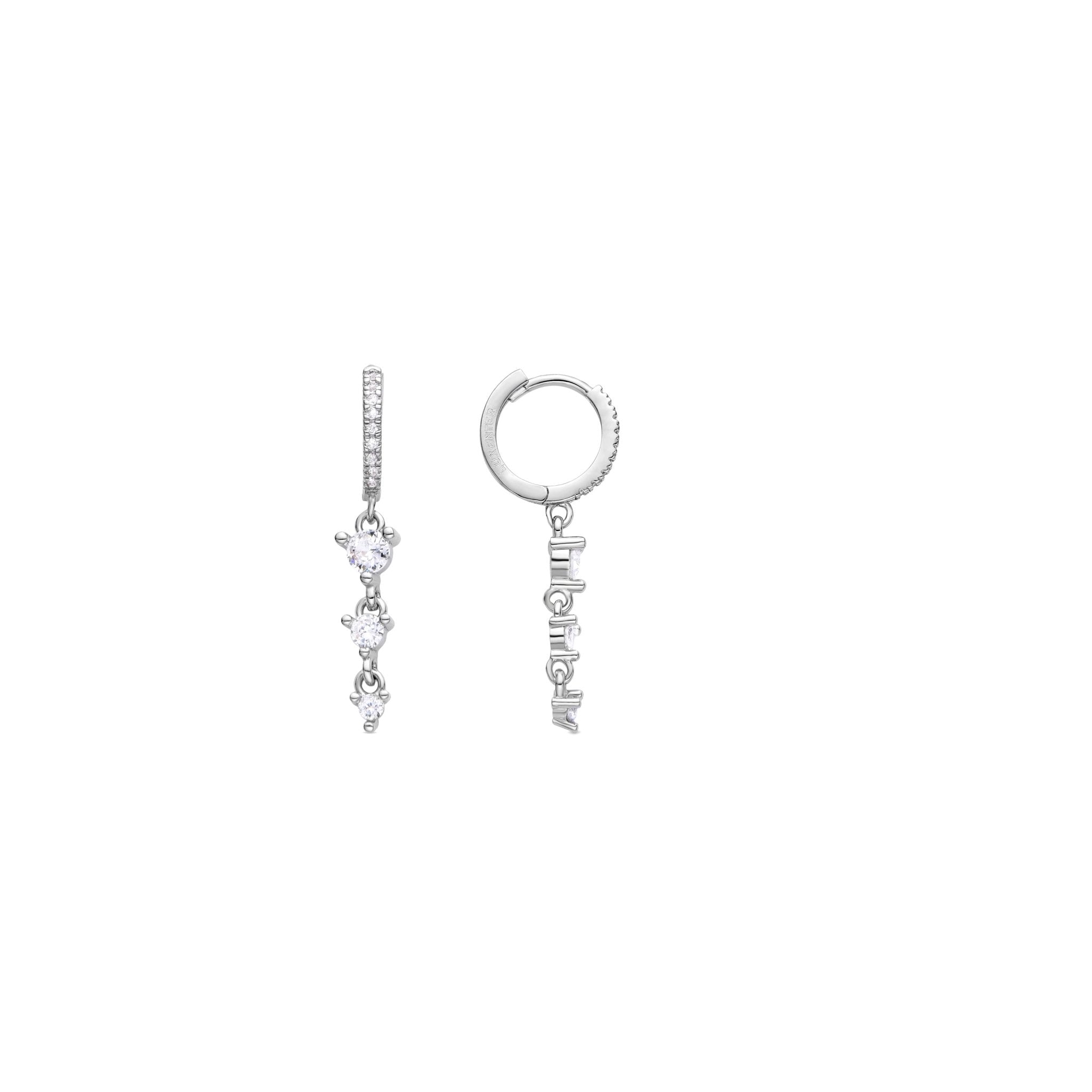 Pendientes acabado plata