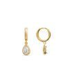 Pendientes acabados en oro 18k