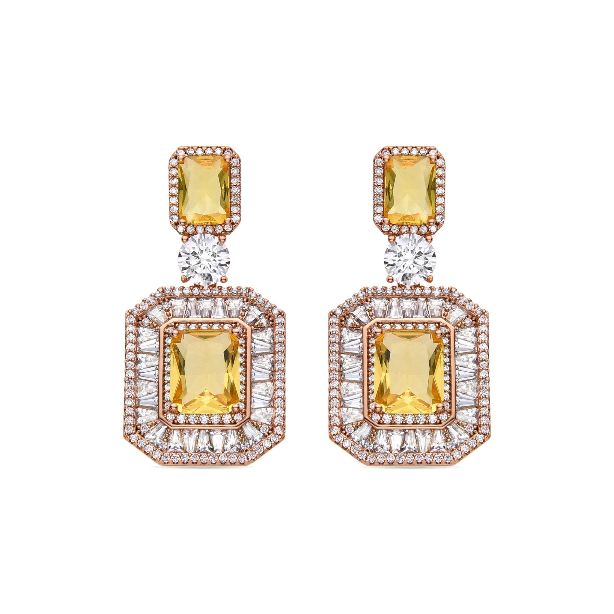 Pendientes acabados en oro 18K