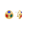 Pendientes acabados en oro amarillo 18k