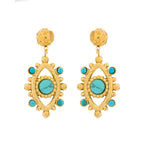 Pendientes acabados en oro amarillo 18k