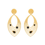 Pendientes acabados en oro amarillo 18k