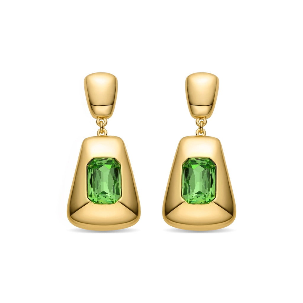 Pendientes acabados en oro amarillo 18K