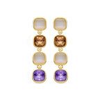 Pendientes acabados en oro amarillo 18K
