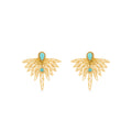 Pendientes acabados en oro amarillo 18k