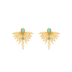 Pendientes acabados en oro amarillo 18k