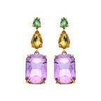 Pendientes acabados en oro amarillo 18k