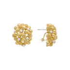 Pendientes acabados en oro amarillo 18k
