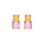 Pendientes acabados en oro amarillo 18k