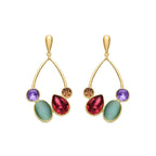Pendientes acabados en oro amarillo 18K