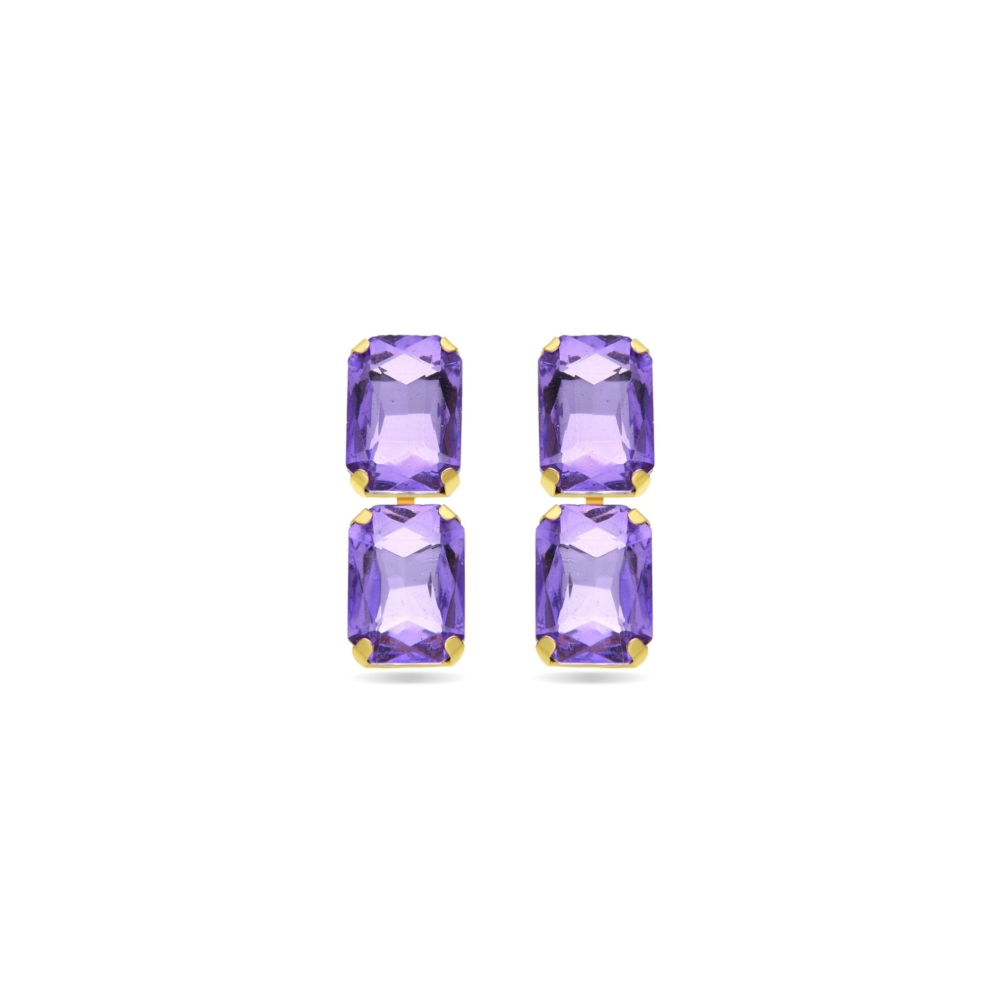 Pendientes acabados en oro amarillo 18k