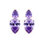 Pendientes acabados en oro amarillo de 18K
