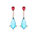Pendientes acabados en oro amarillo de 18K