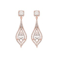 Pendientes acabados en oro amarillo de 18K