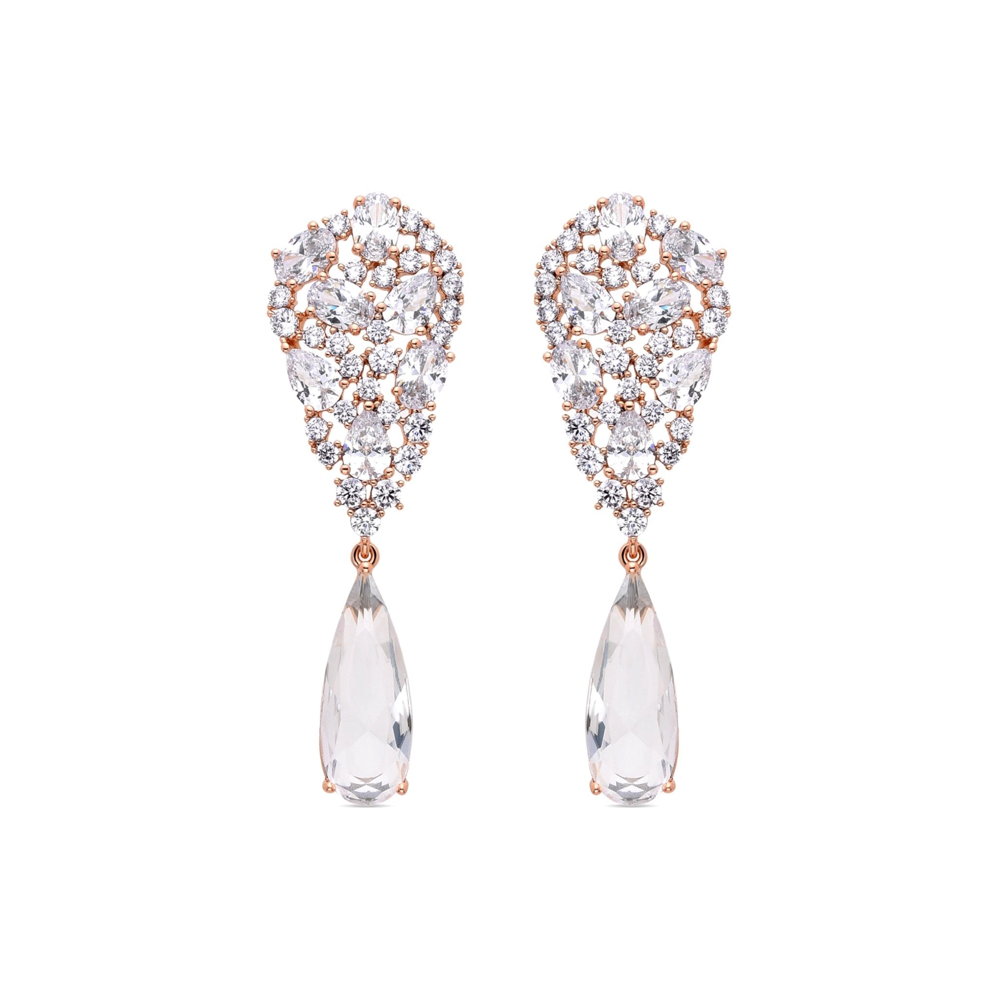 Pendientes acabados en oro amarillo de 18K