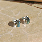 Pendientes Agra de Labradorita y Plata de Ley 925