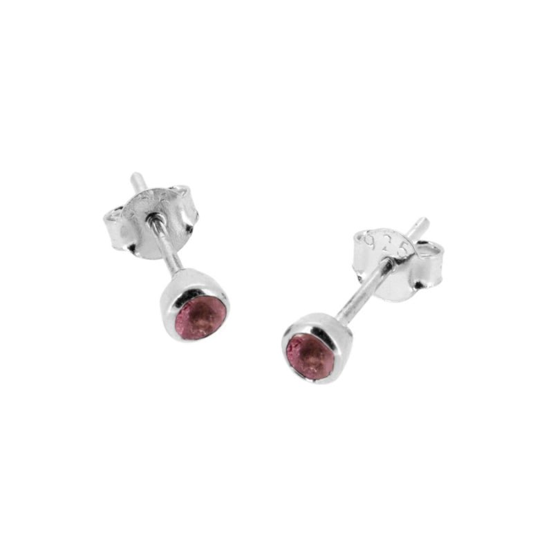 Pendientes 'Alexandra' de Turmalina Rosa