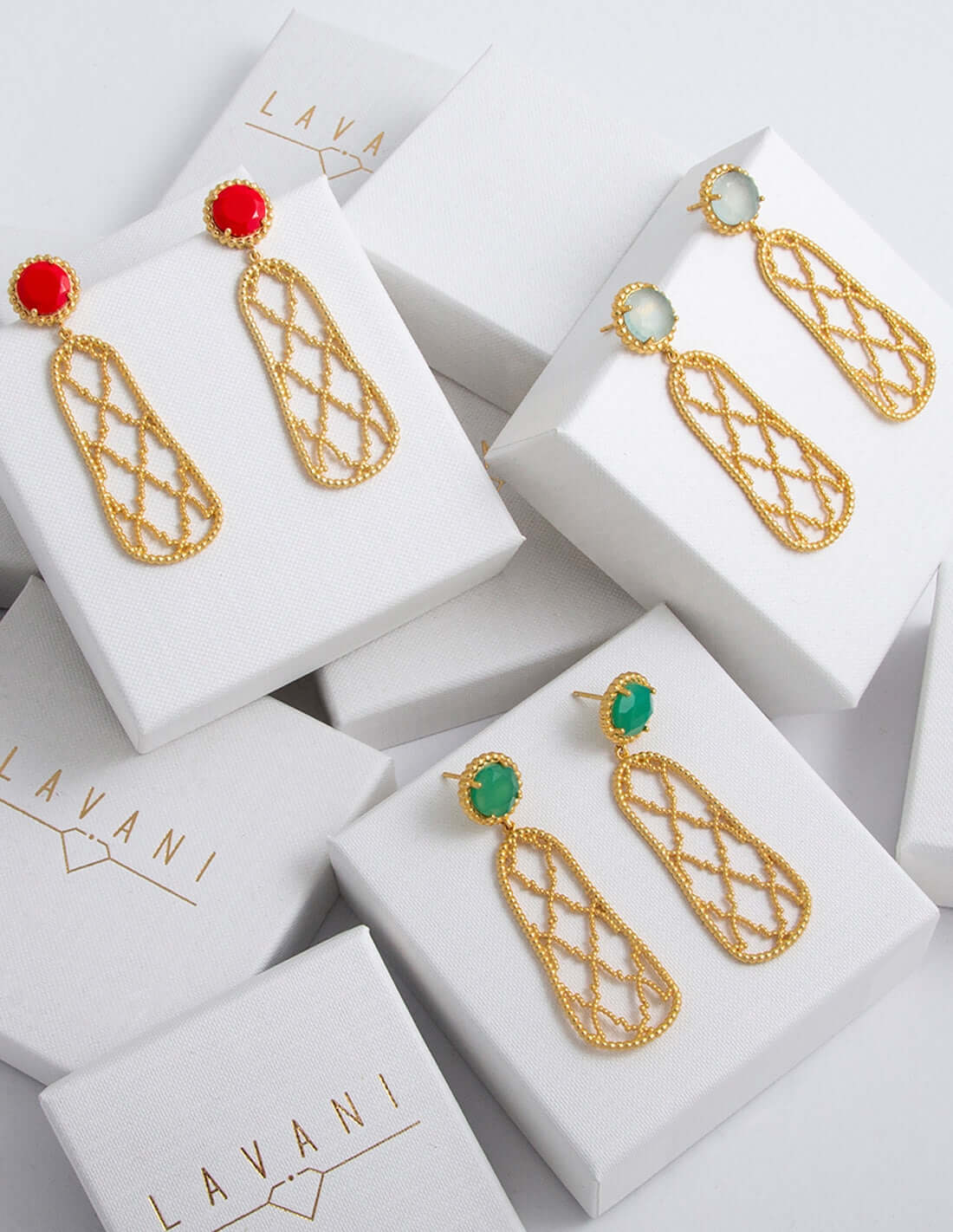 Pendientes Alhambra Rojo