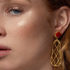 Pendientes Alhambra Rojo