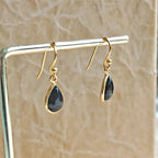 Pendientes 'Aurora' Ónix  S925 & Baño de Oro 18K