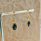 Pendientes 'Aurora' Ónix  S925 & Baño de Oro 18K