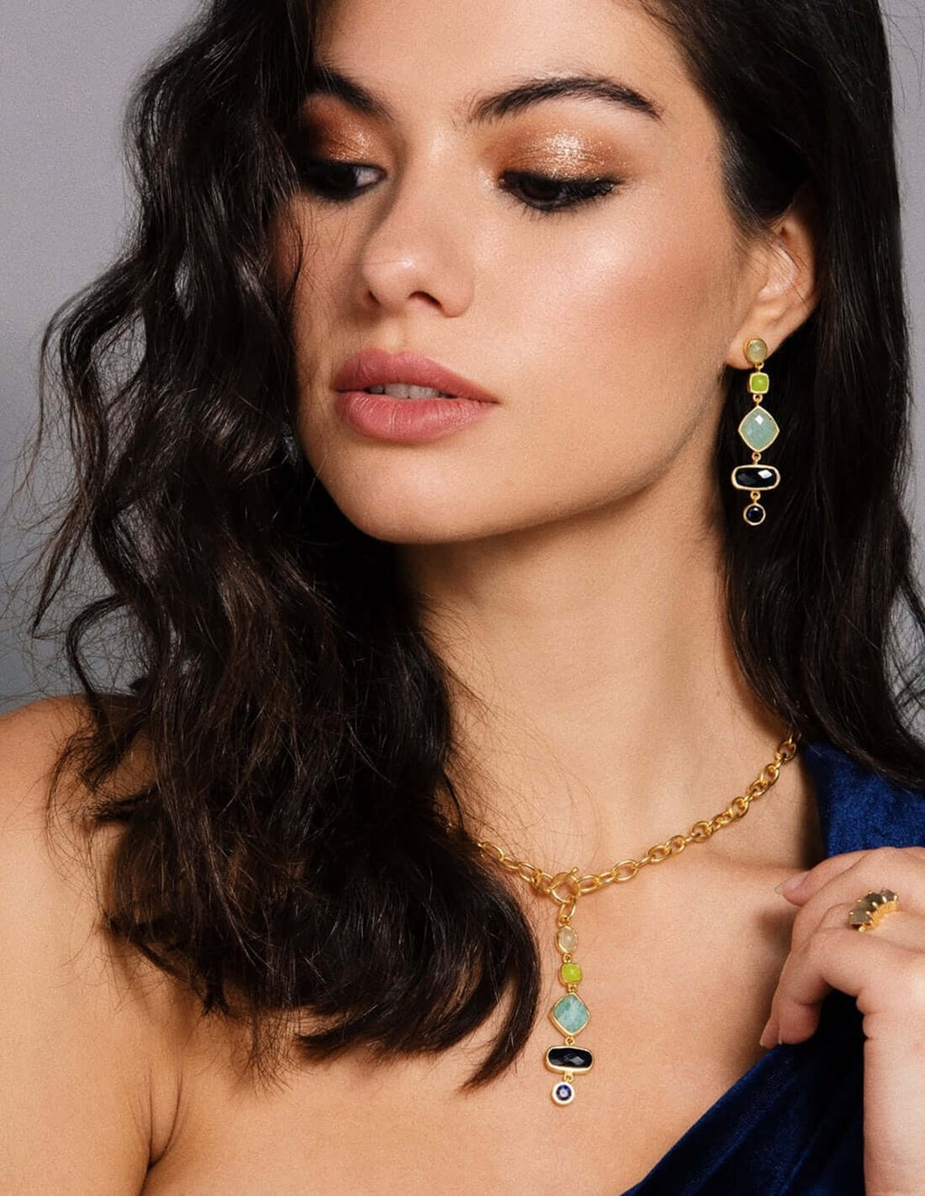Pendientes Thelma Azul