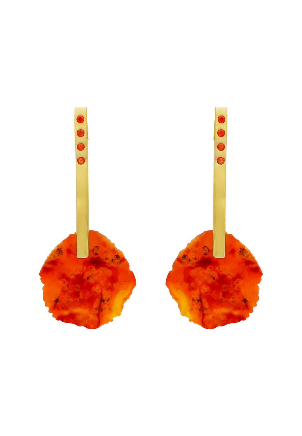 Pendientes Bindu Naranja